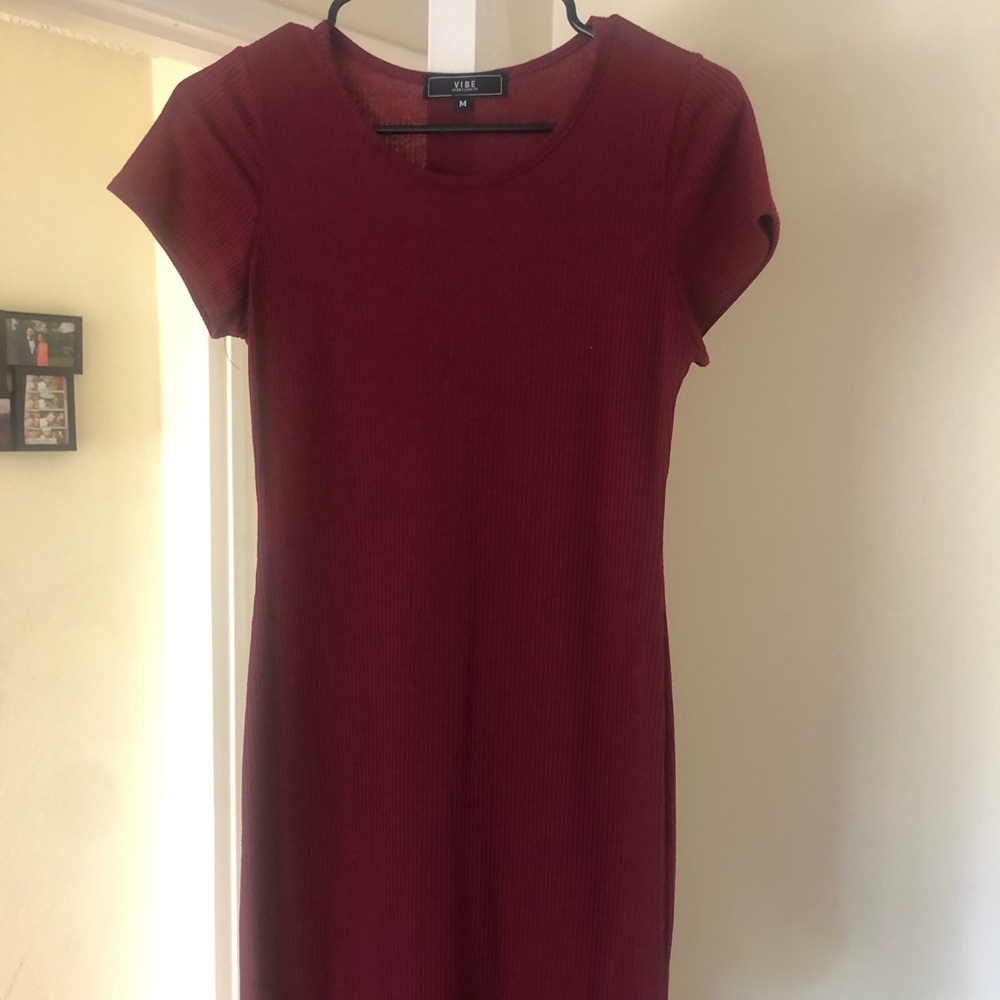 Mid-Thigh Ribbed Dress - Picture 2 of 4
